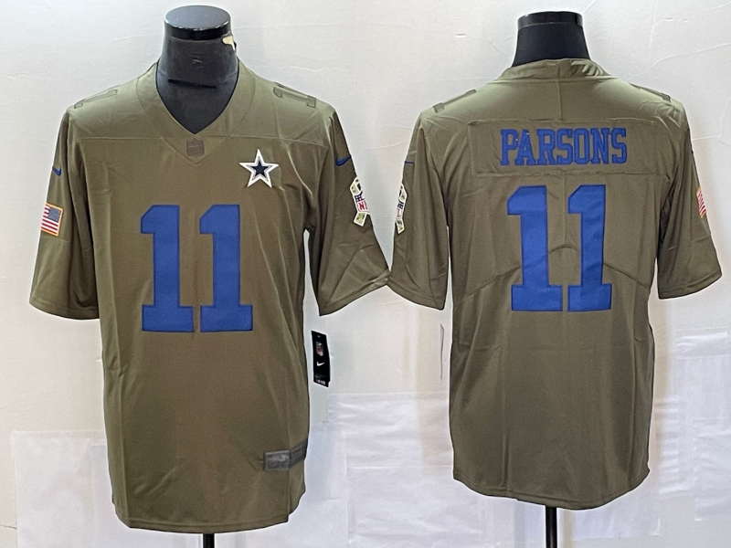 Men's Dallas Cowboys Micah Parsons #11 Brown Jersey